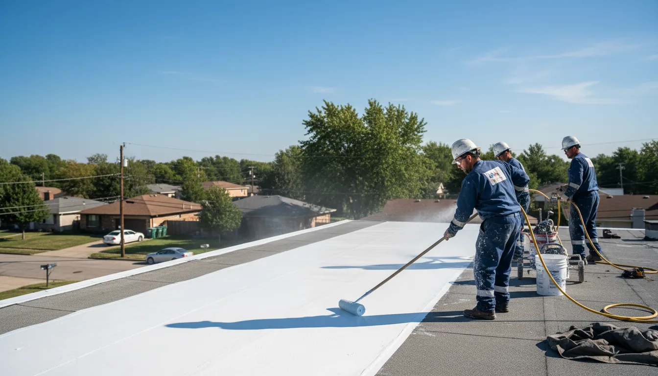 Commercial roof coating in Cruger, MS near me